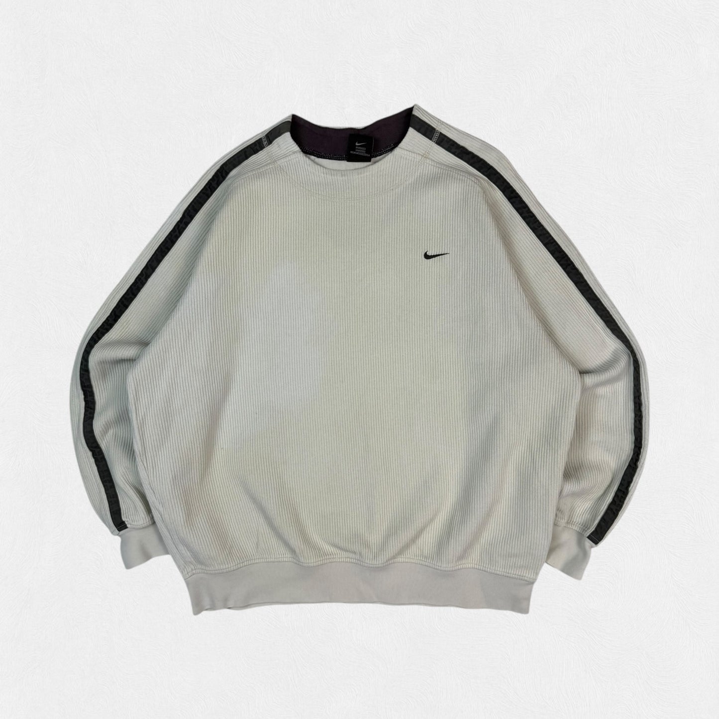 Vintage Nike mini swoosh side stripe sweatshirt (L)