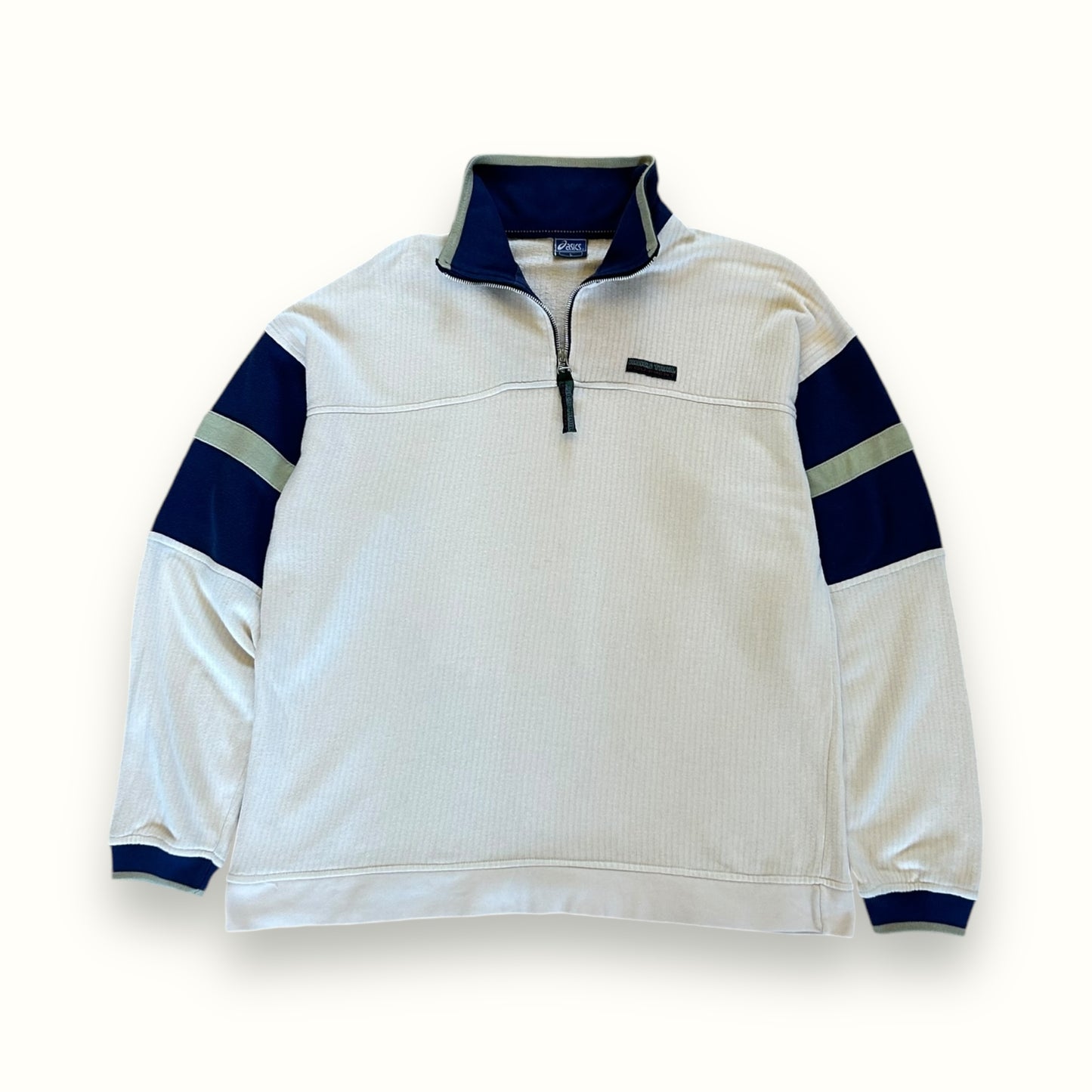 Vintage 90s Asics trail equipment quarter zip sweatshirt (L)