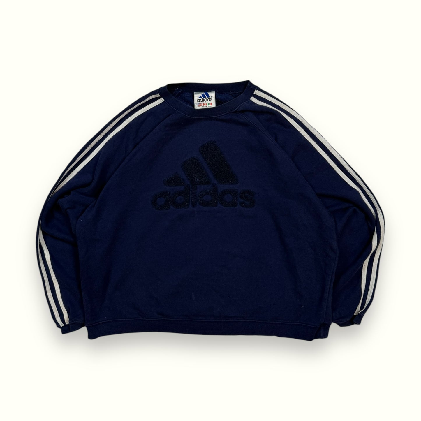 Vintage 90s Adidas centre logo sweatshirt (L)