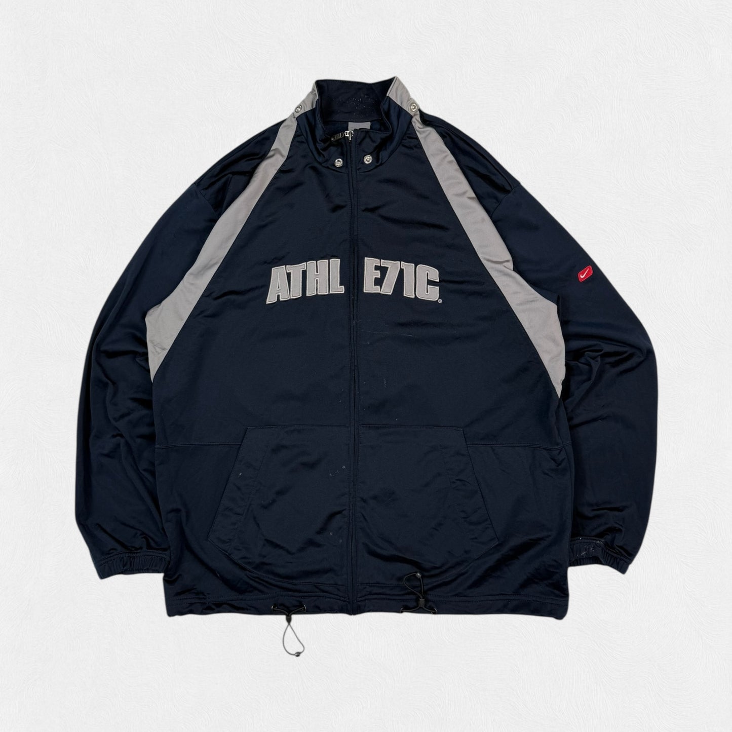 Vintage Nike athletic spell out track jacket (XL)