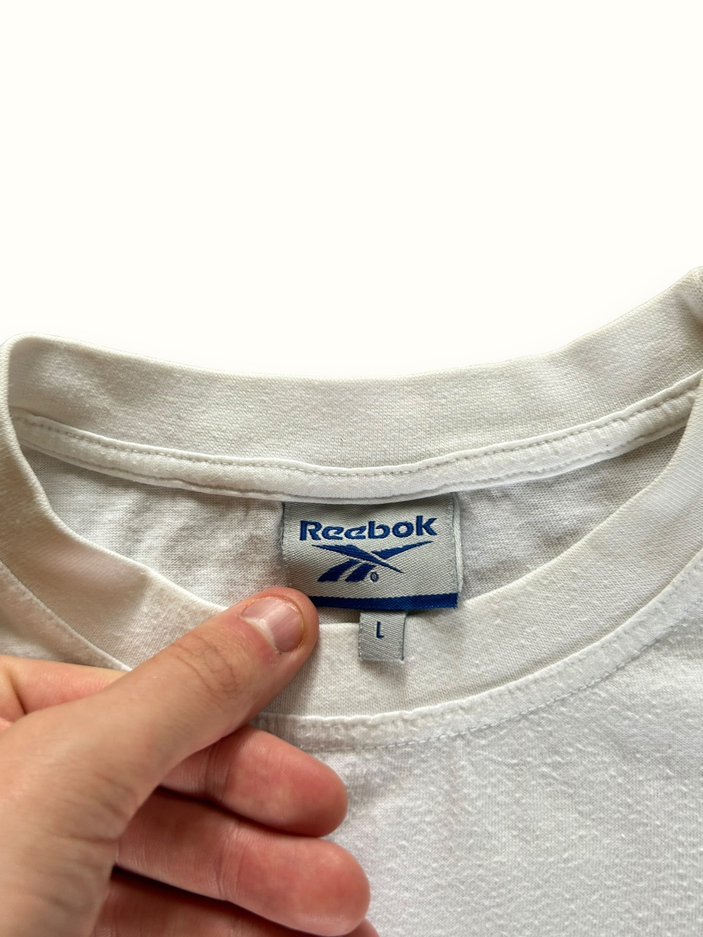 Vintage Reebok small logo tee (L)