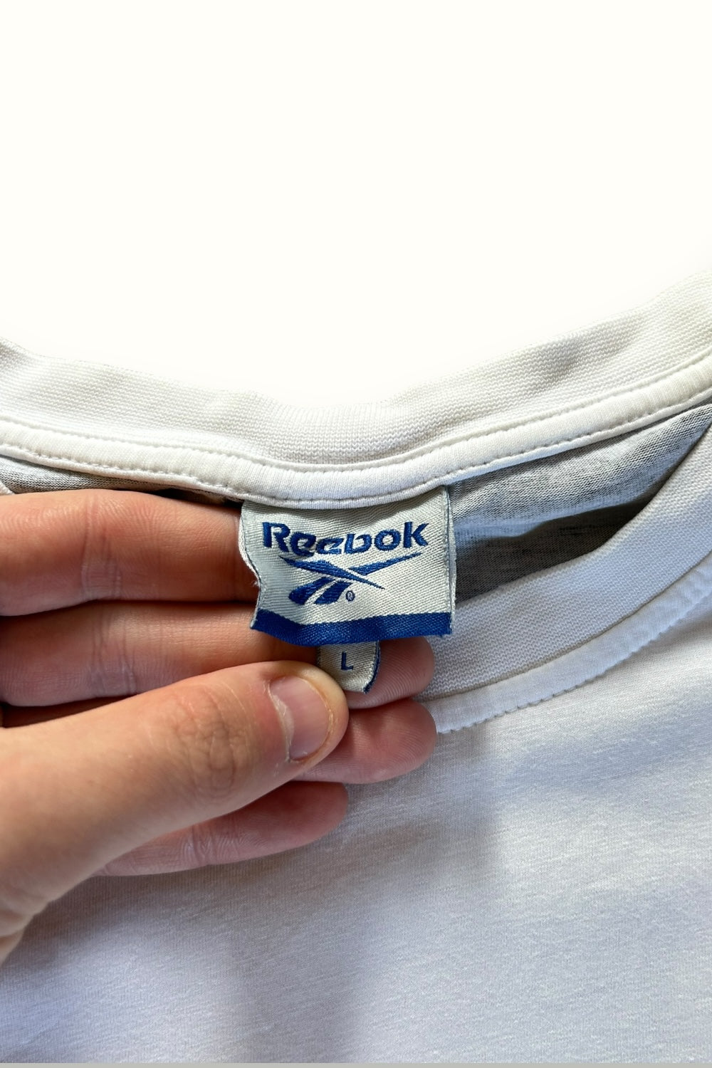 Vintage Reebok centre logo tee (L)