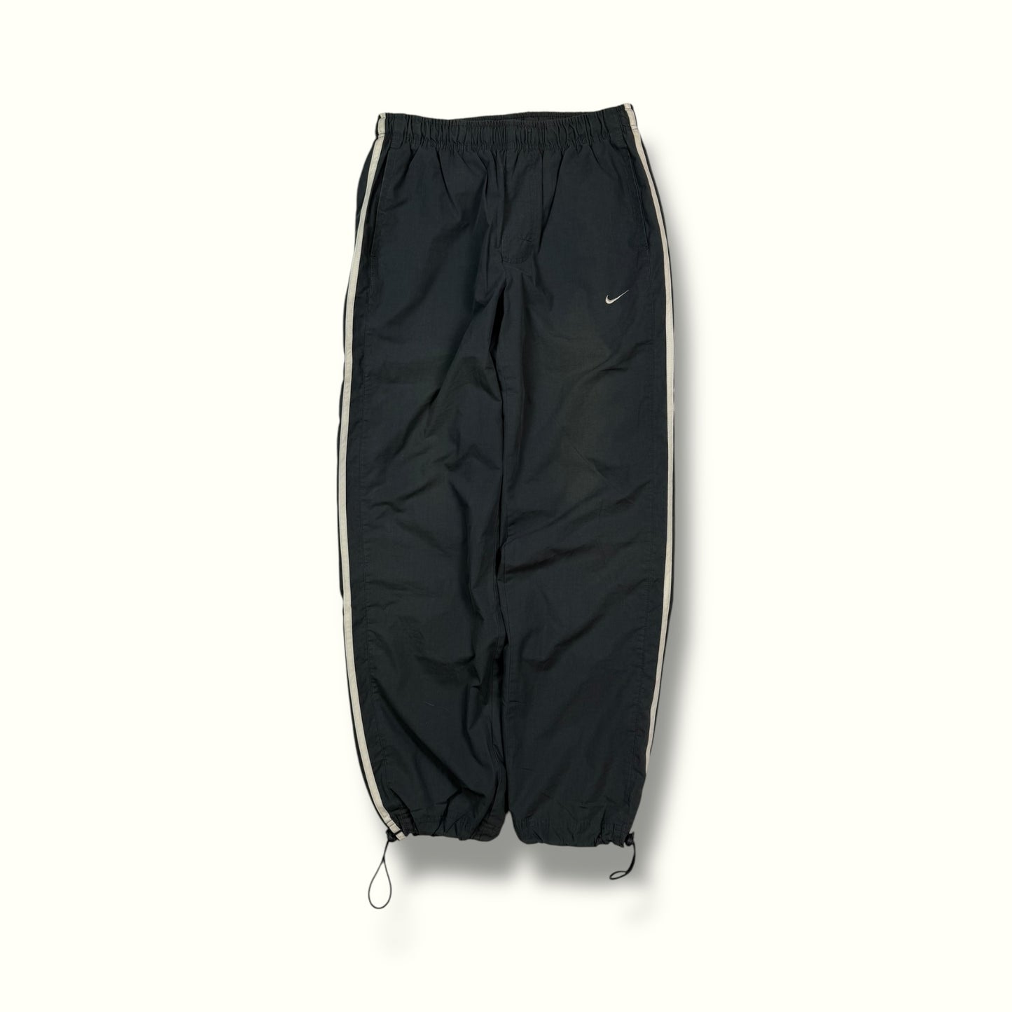 Vintage Nike side stripe baggy track pants (S)
