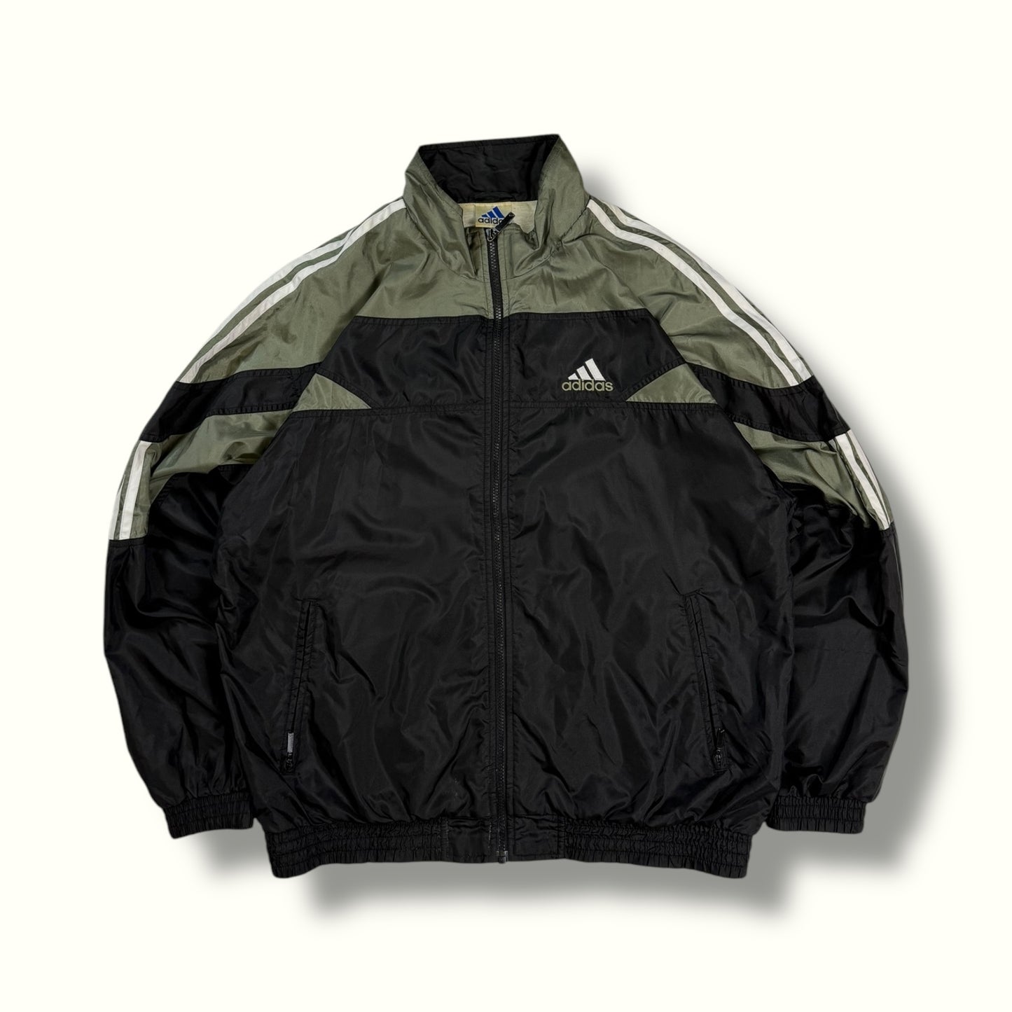 Vintage Adidas colour block track jacket (L)