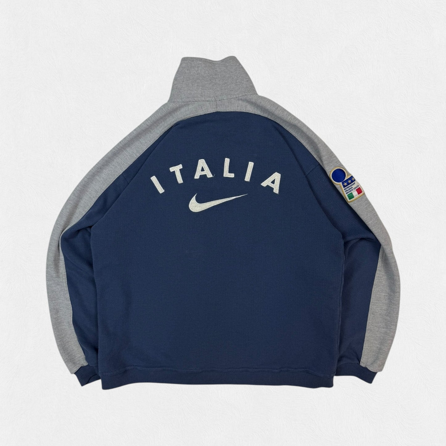 Vintage 90s Nike Italy football quarter zip sweatshirt (M)
