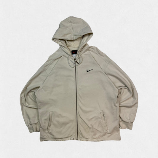 Vintage 90s Nike mini swoosh full zip hoodie (L)