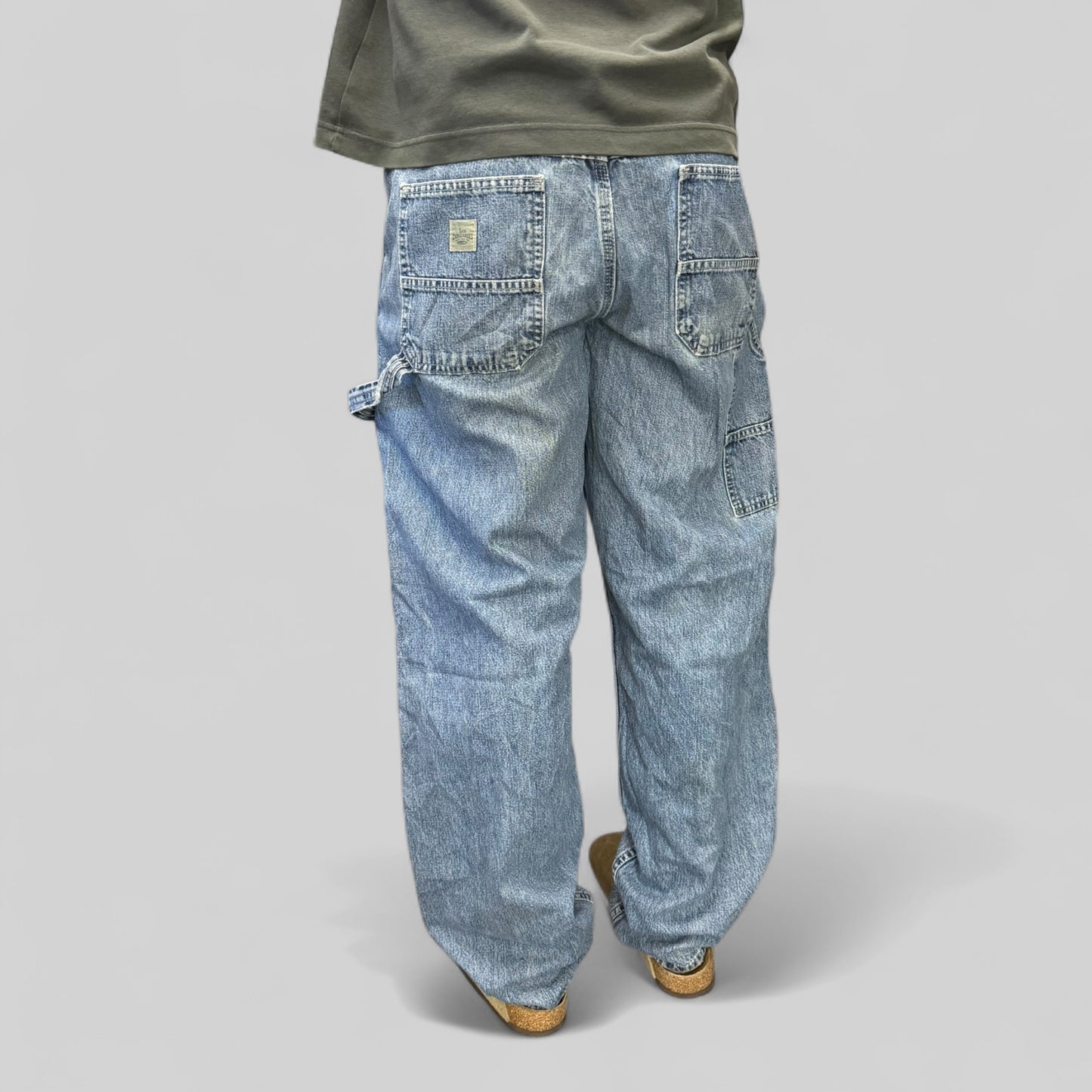 Vintage Lee dungarees baggy carpenter jeans (W34)
