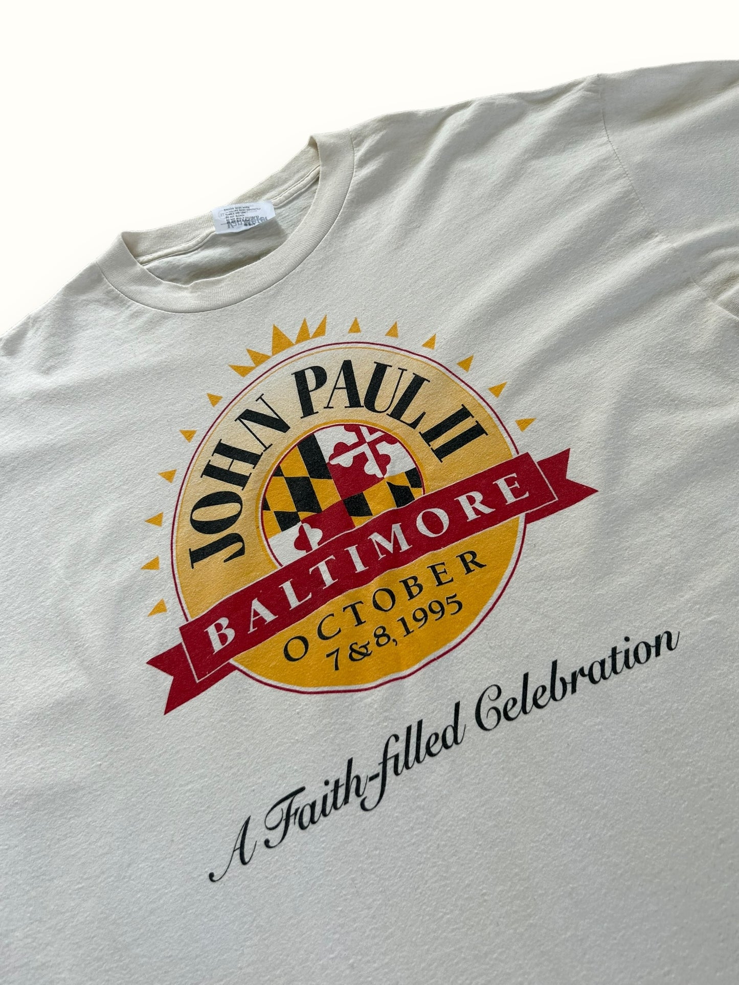 Vintage 90s Pope John Paul Baltimore tee (XL)
