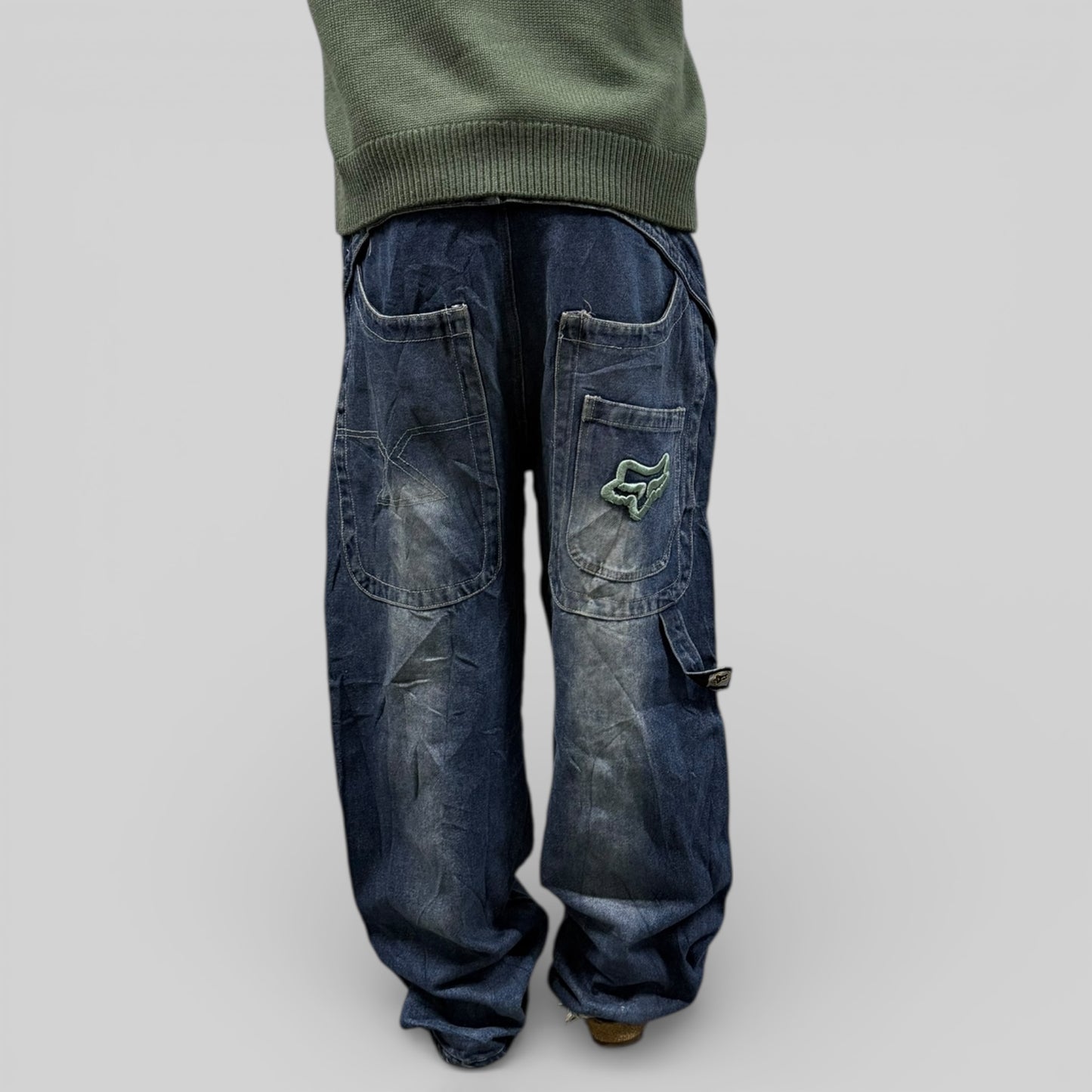 Vintage Fox Racing baggy carpenter jeans (W34)