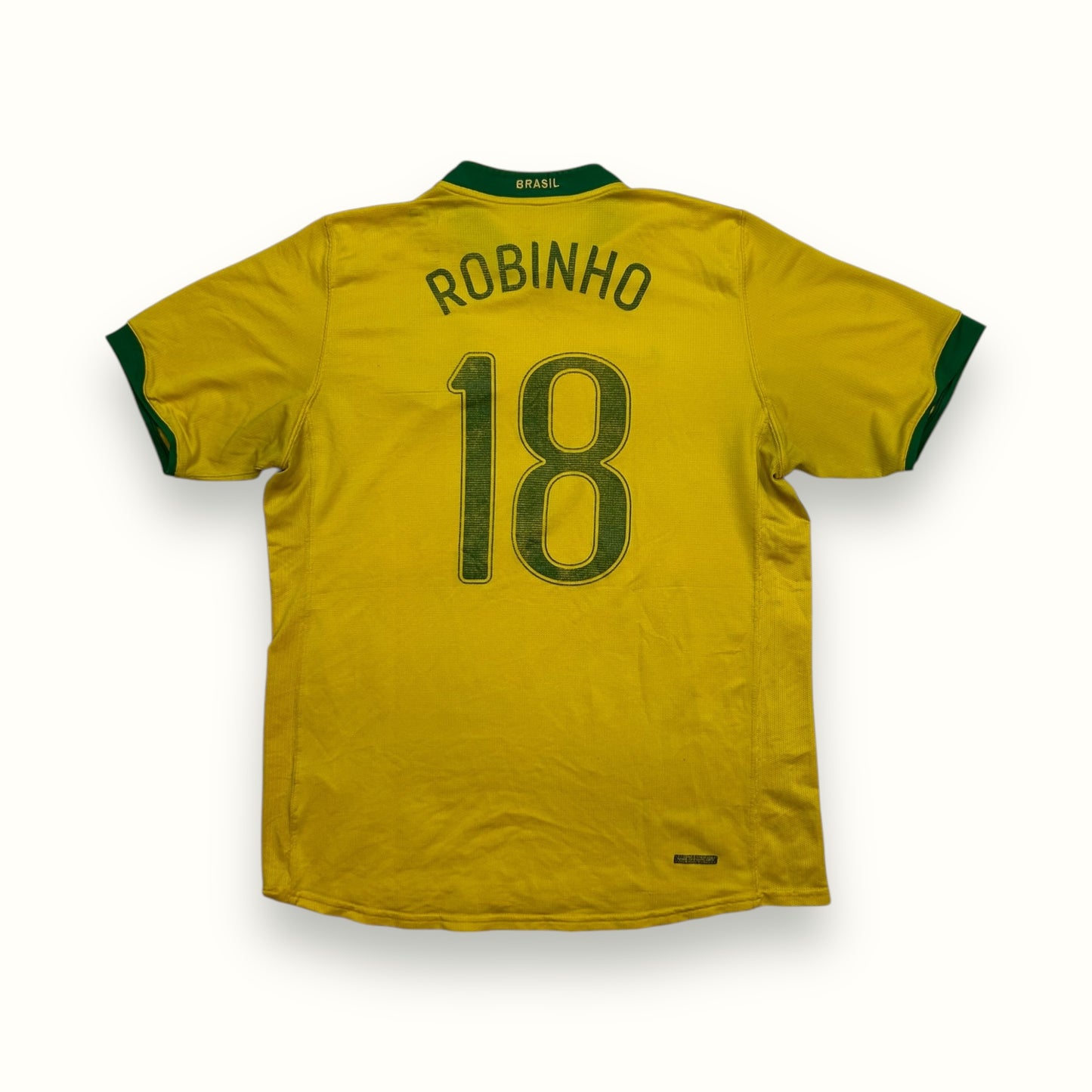 Brazil 2006/07 Nike Robinho home football shirt (L)