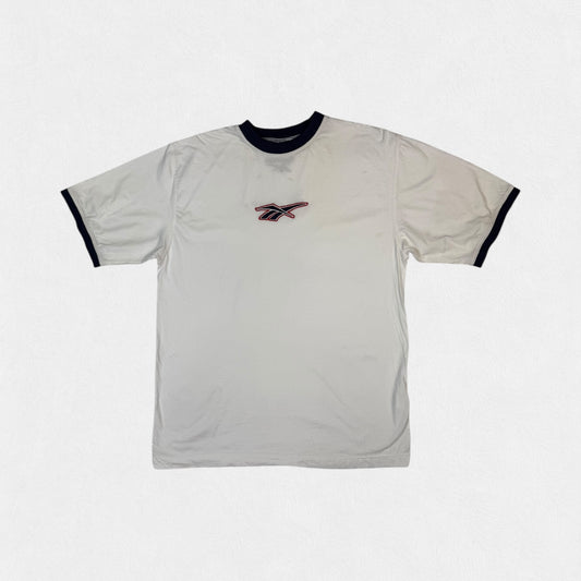 Vintage Reebok centre logo ringer tee (L)