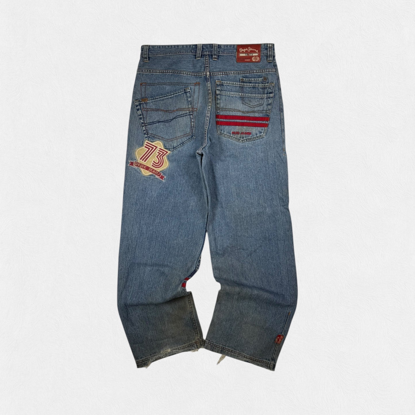 Vintage Y2K Pepe jeans all over print jeans (W36)
