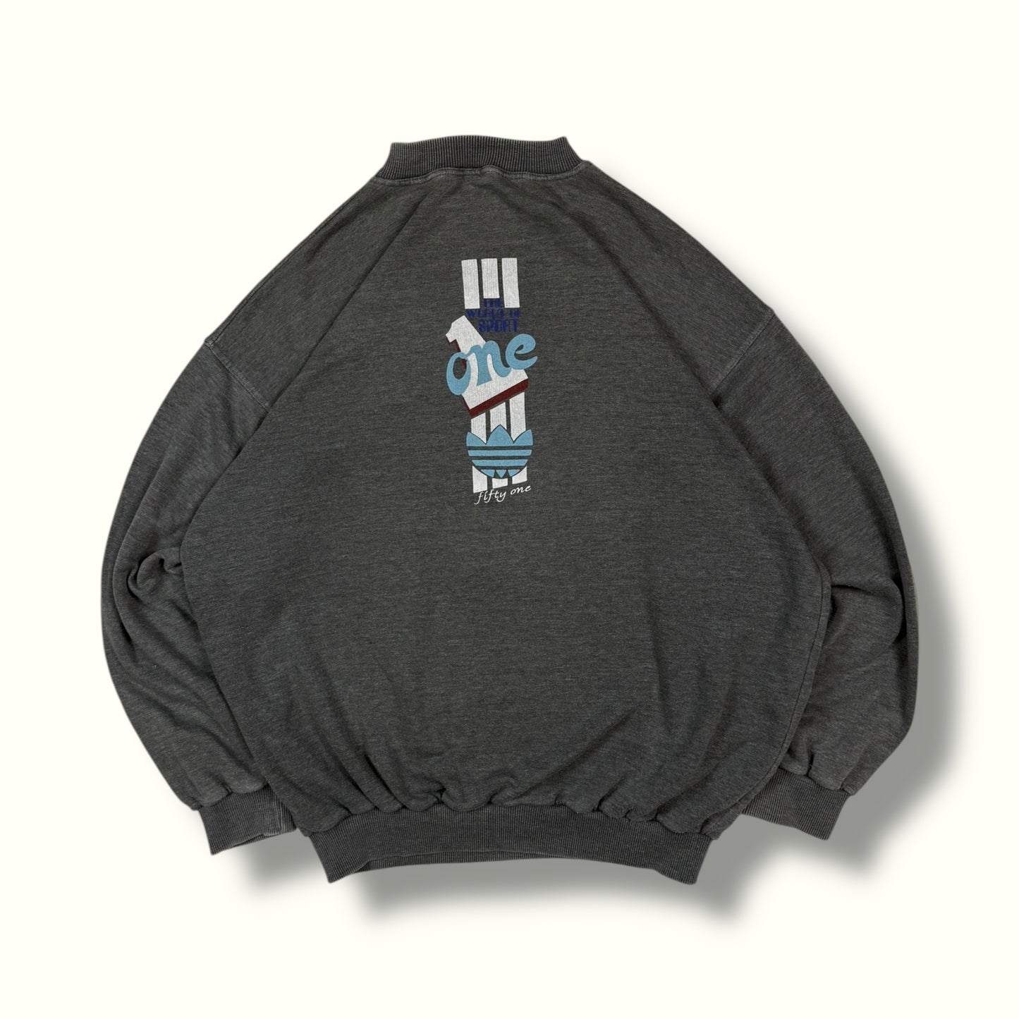 Vintage 80s Adidas originals small logo sweatshirt (L)