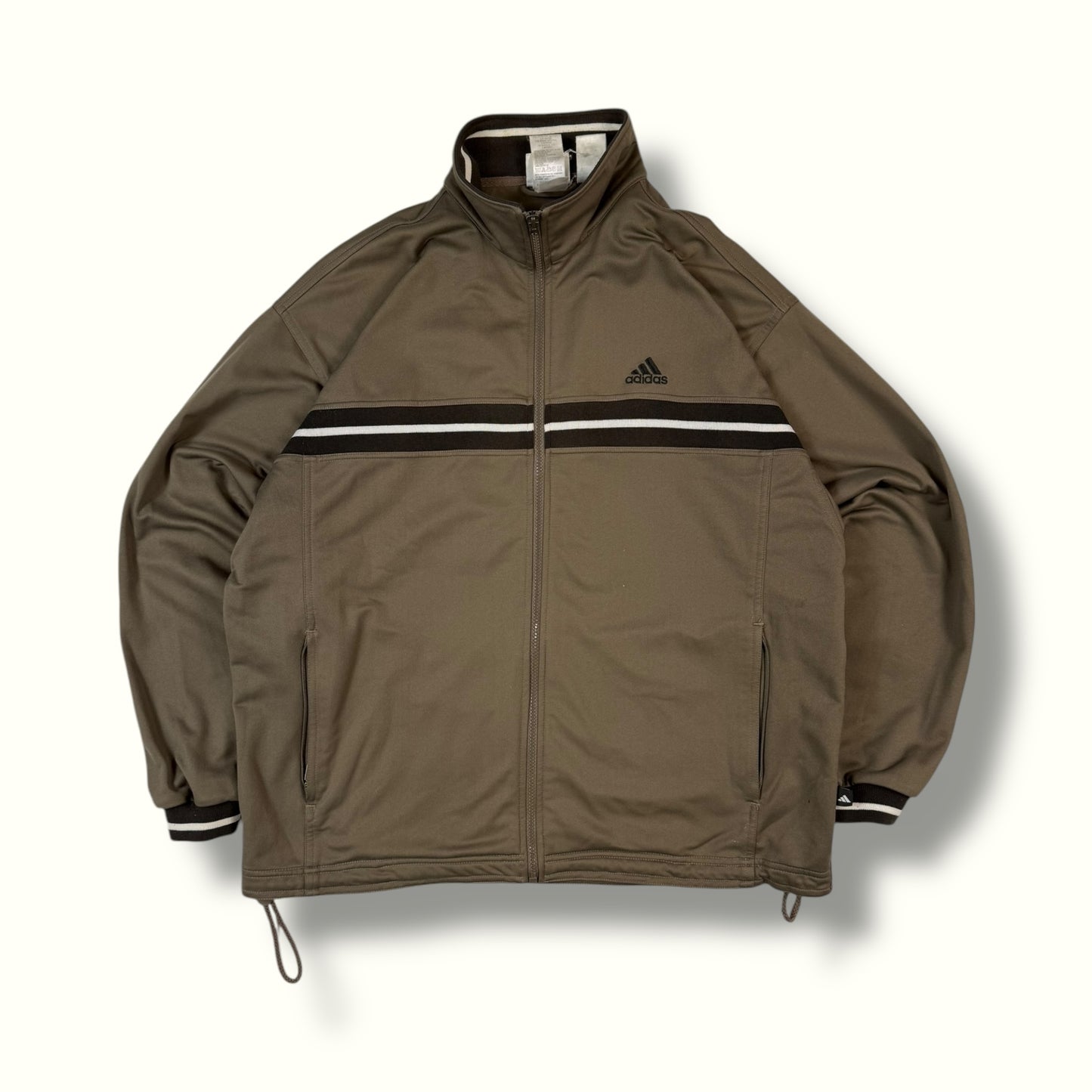 Vintage 90s Adidas small logo track jacket (L)