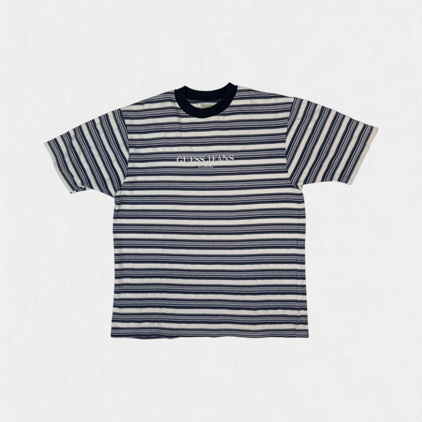 Vintage 90s Guess Jeans striped tee (M)