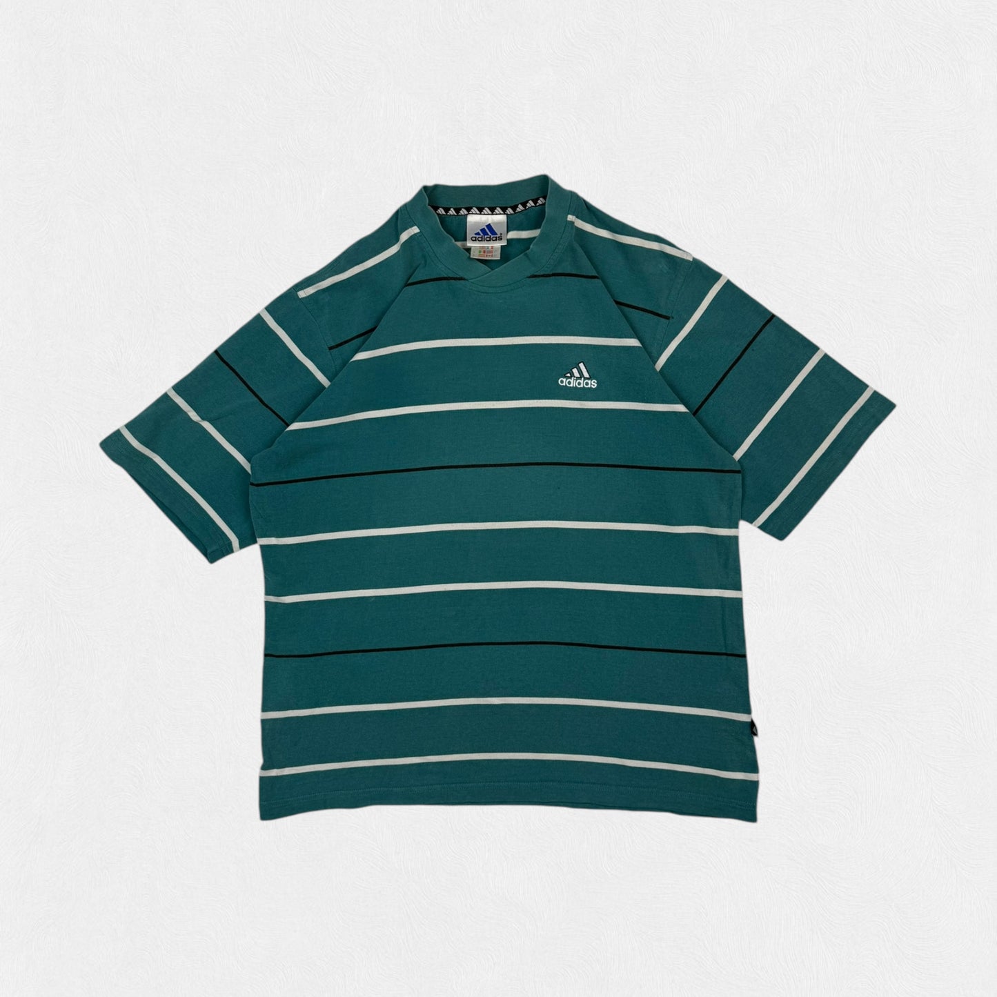 Vintage Adidas striped tee (M)