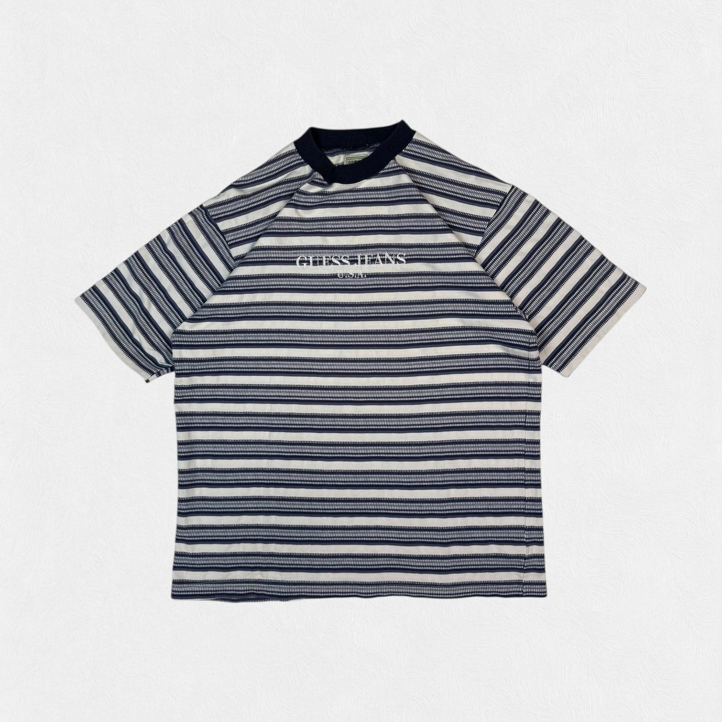 Vintage 90s Guess Jeans striped tee (M)