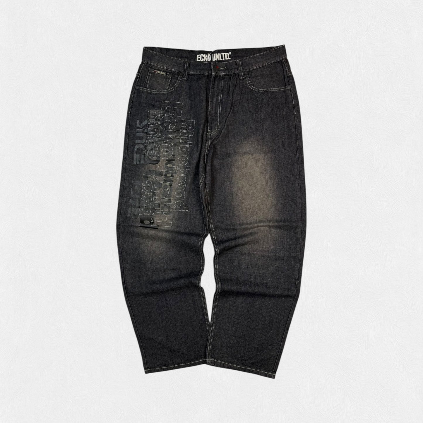 Vintage Ecko Unltd spell out baggy jeans (W38)