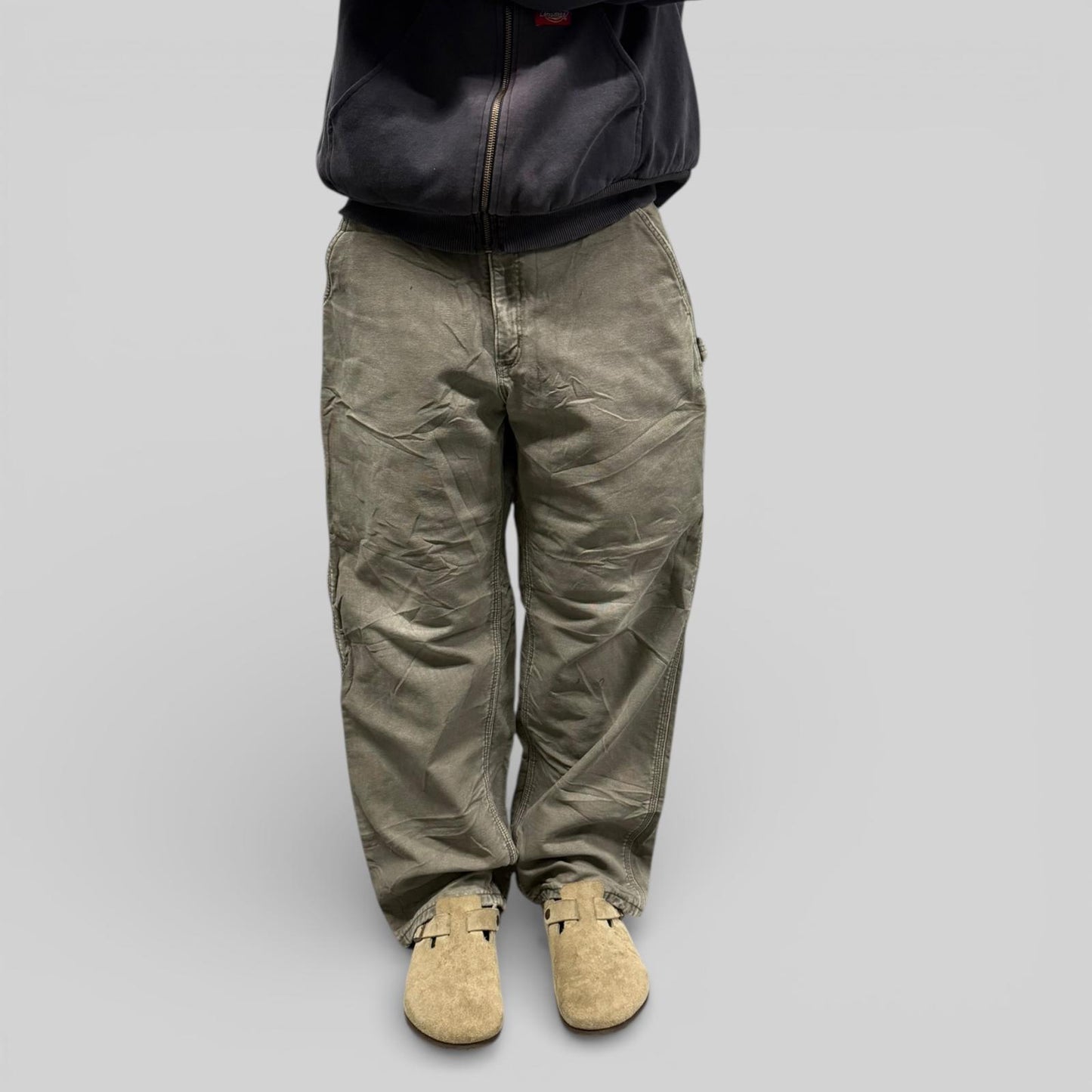 Vintage Carhartt fleece lined baggy carpenter pants (W36)