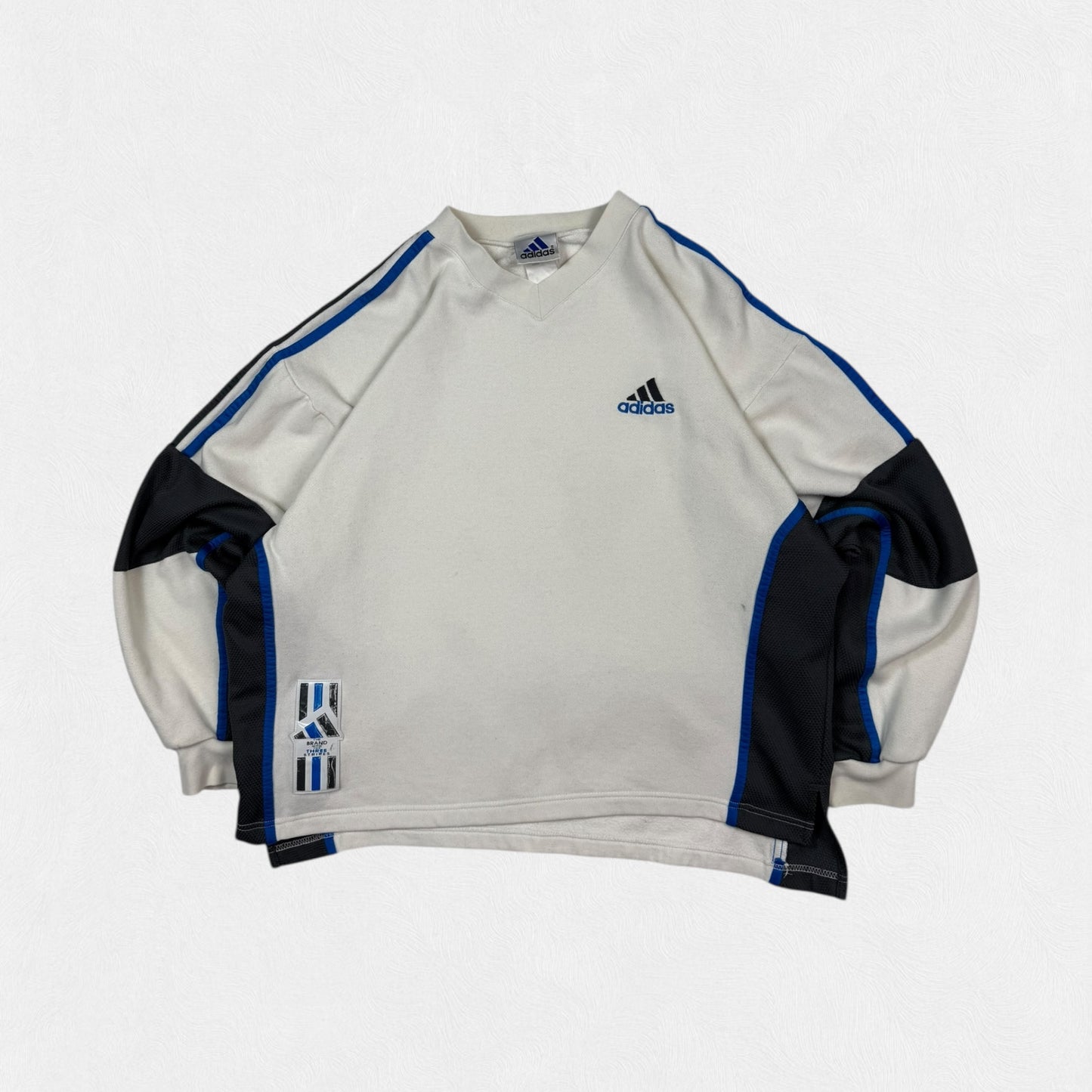 Vintage 90s Adidas colour block sweatshirt (M)