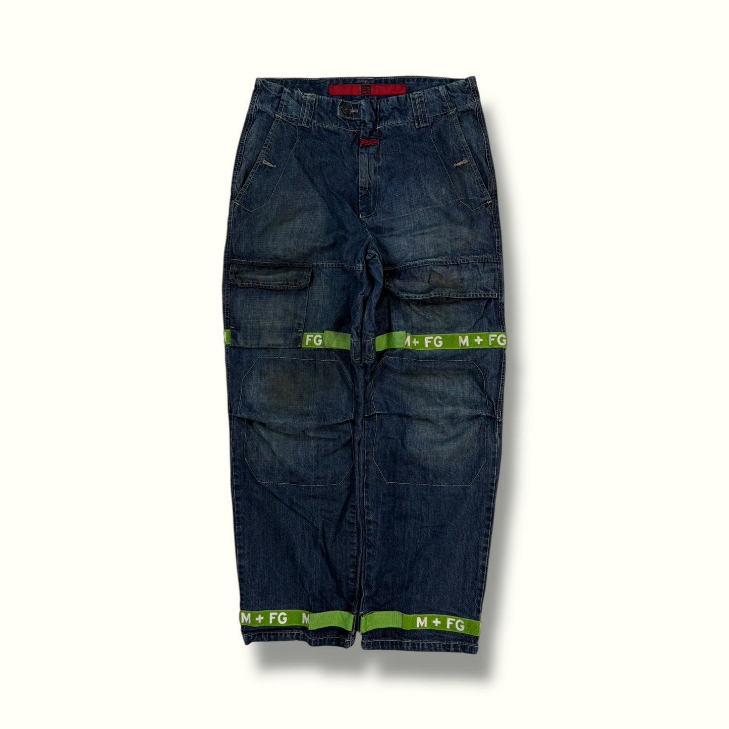 Vintage Marithe + Francois Girbaud baggy cargo jeans (W34)
