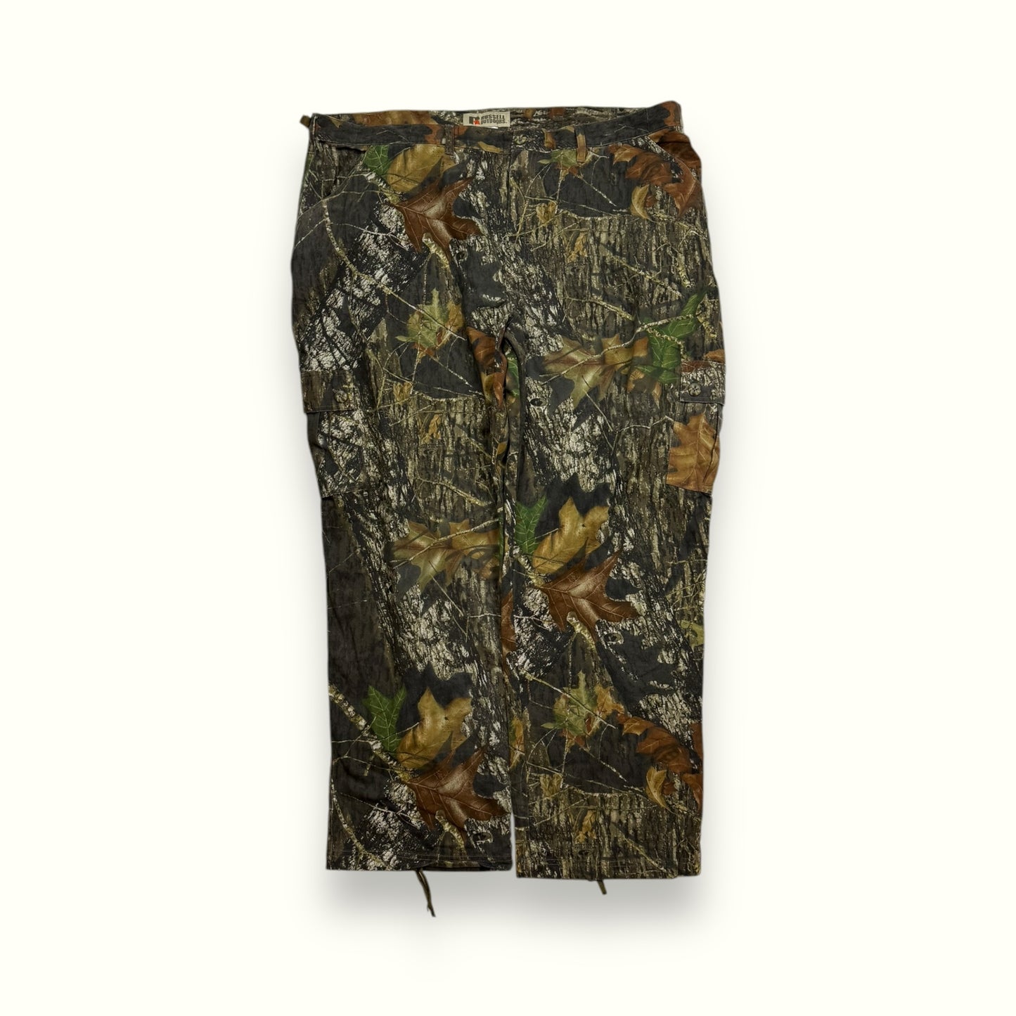 Vintage Russell athletic outdoors real tree baggy cargo pants (W46)