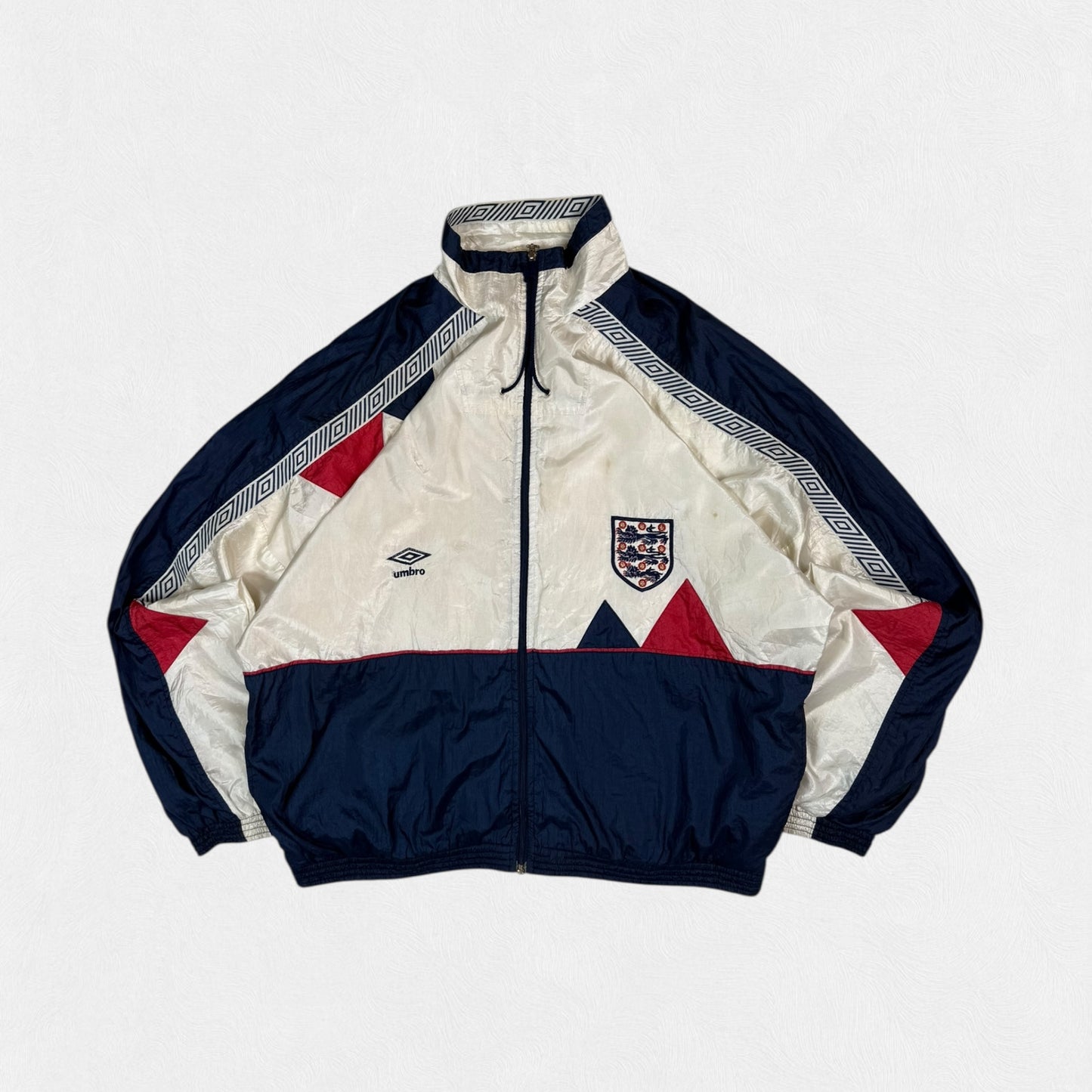 Vintage England 1990-92 Umbro football track jacket (L)