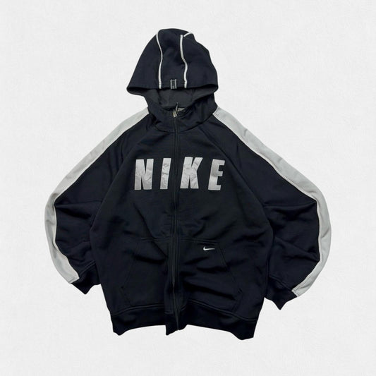 Vintage Nike spell out full zip hoodie (XL)