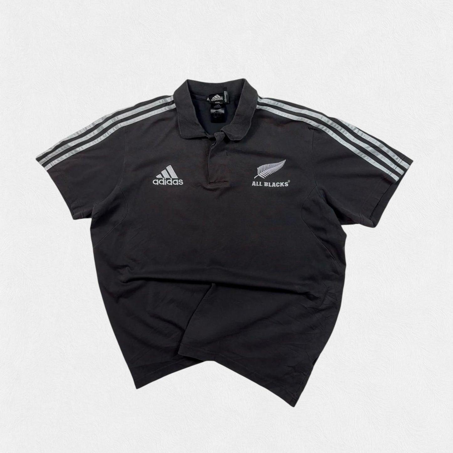 New Zealand all blacks adidas rugby polo shirt (XL)