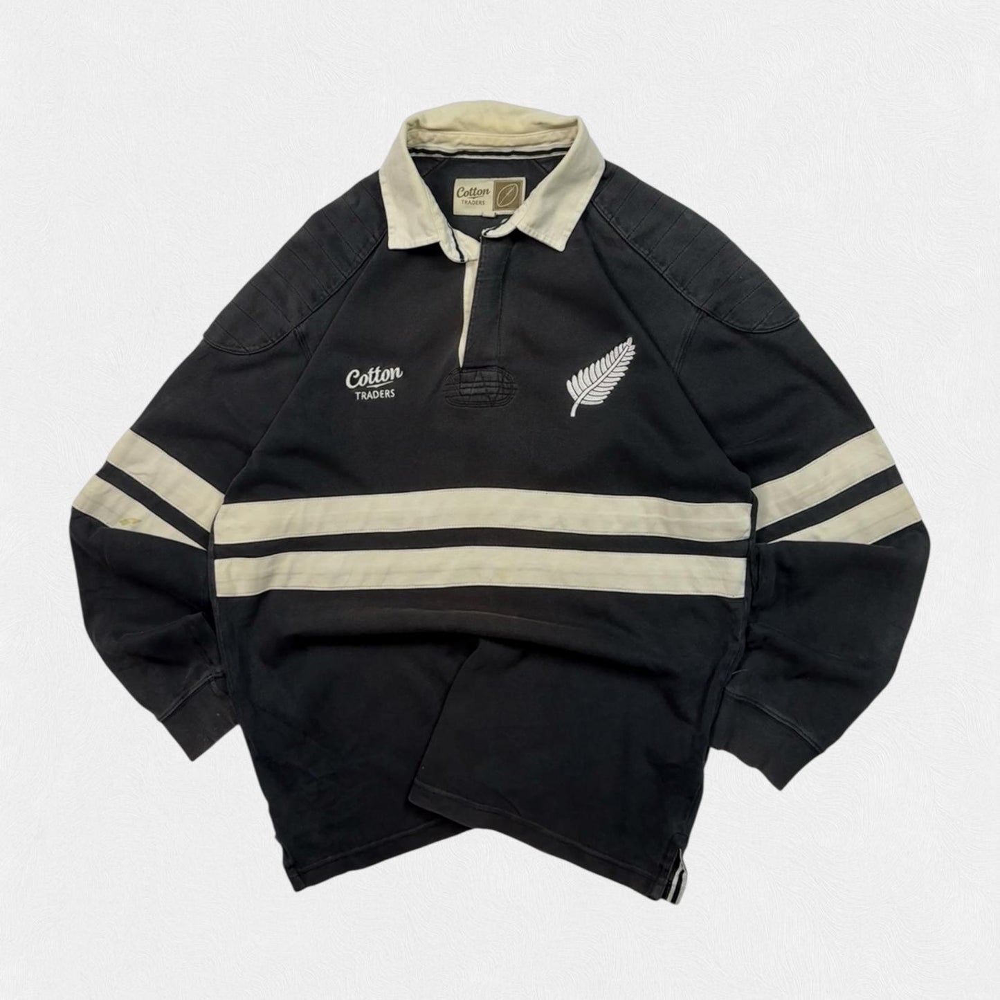 Vintage New Zealand Cotton Traders supporters rugby shirt (M)