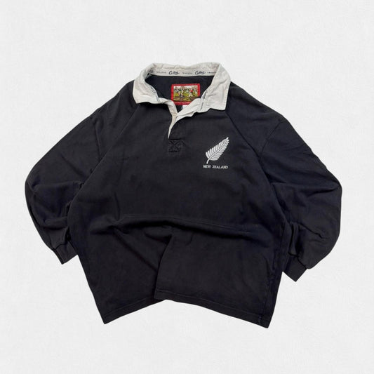 Vintage 90s New Zealand Cotton Traders rugby shirt (XL)