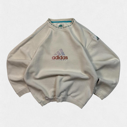 Vintage 90s adidas equipment centre logo sweatshirt (M)