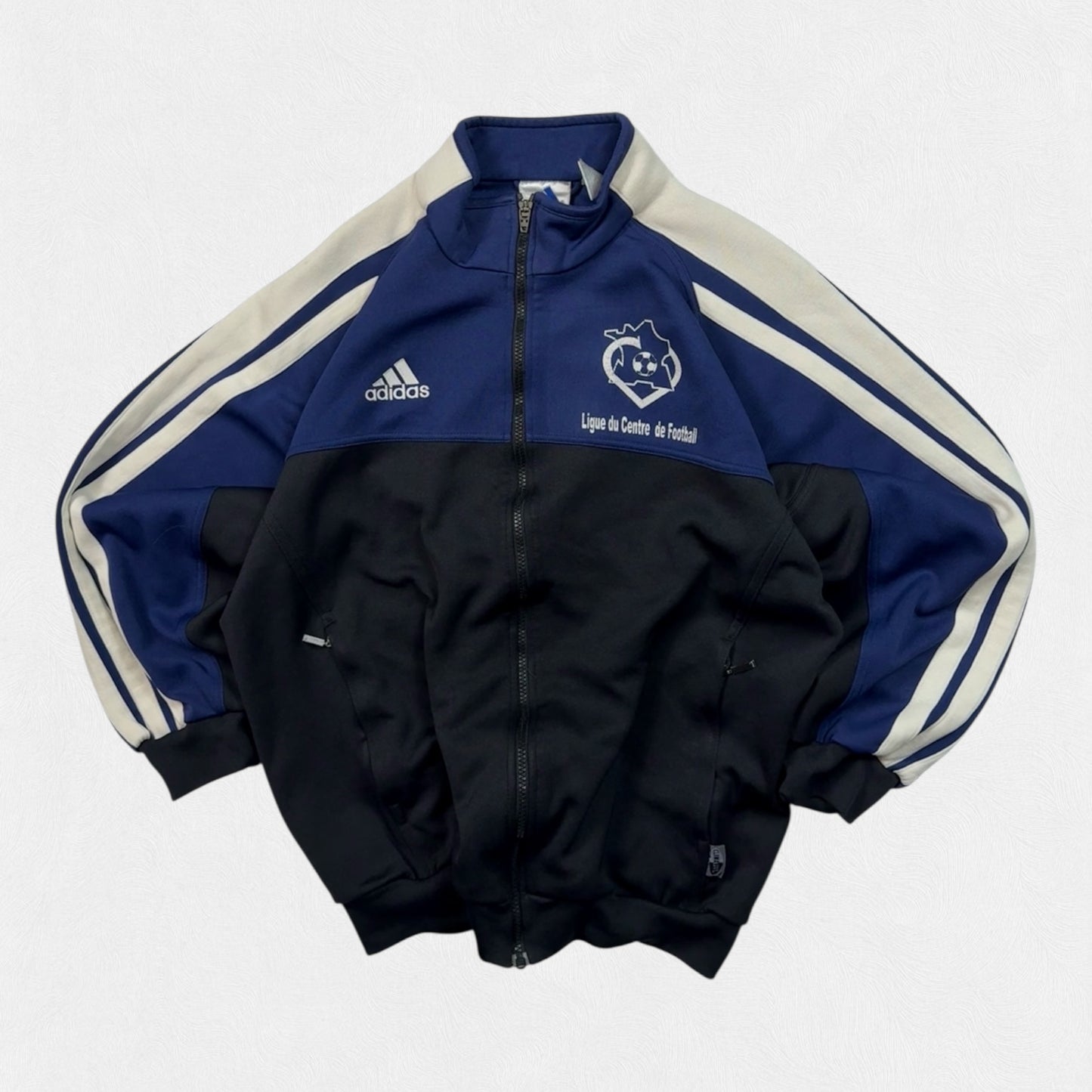 Vintage 90s Adidas football track jacket (L)