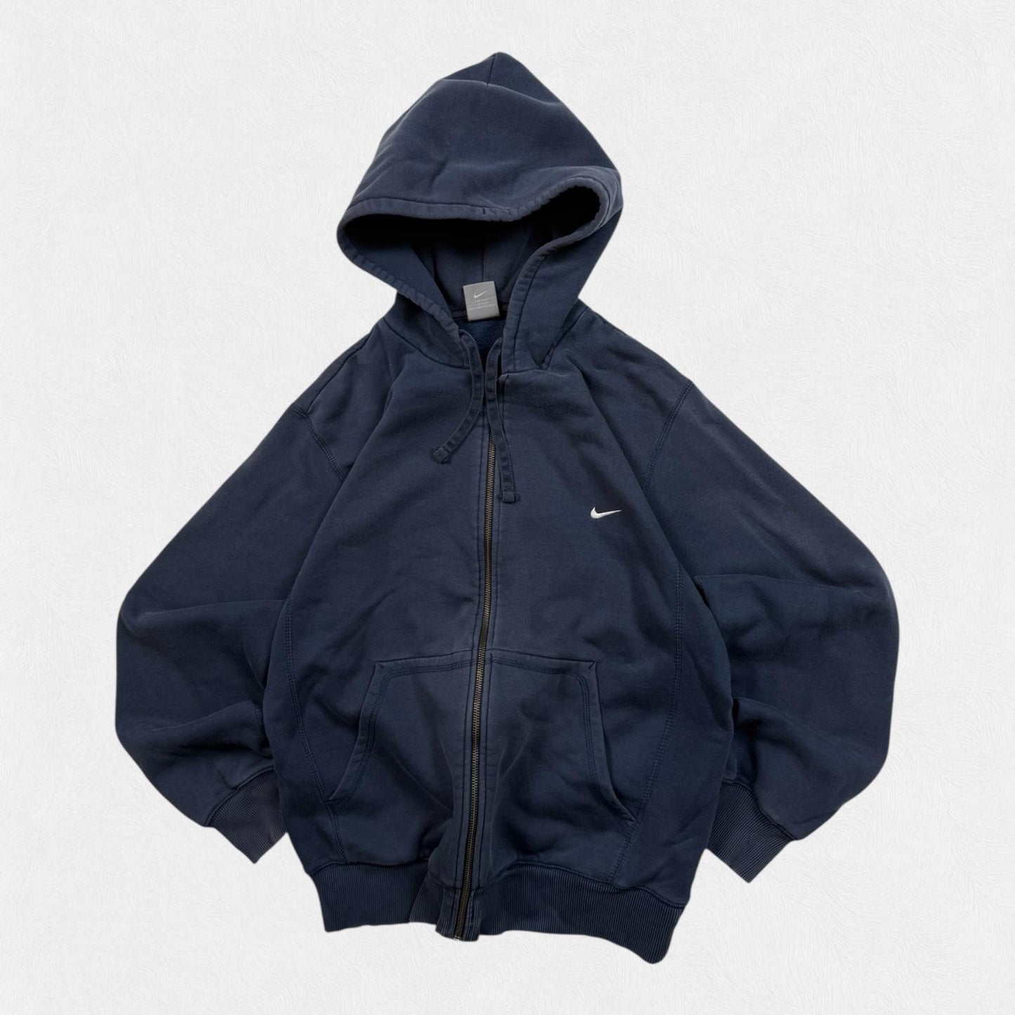 Vintage Nike mini swoosh zip up hoodie (L)