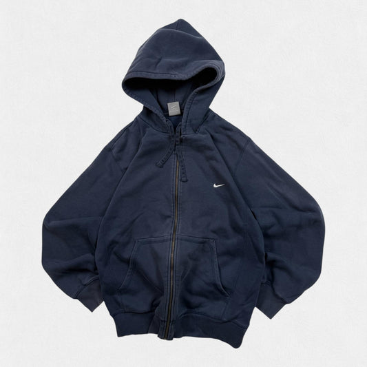 Vintage Nike mini swoosh zip up hoodie (L)