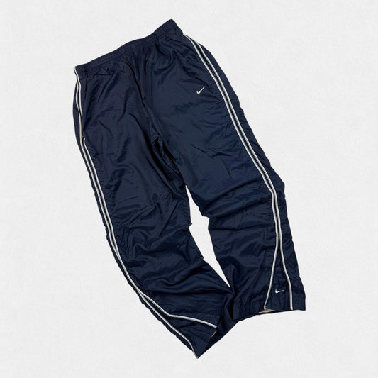 Vintage Nike side stripe baggy track pants (L)