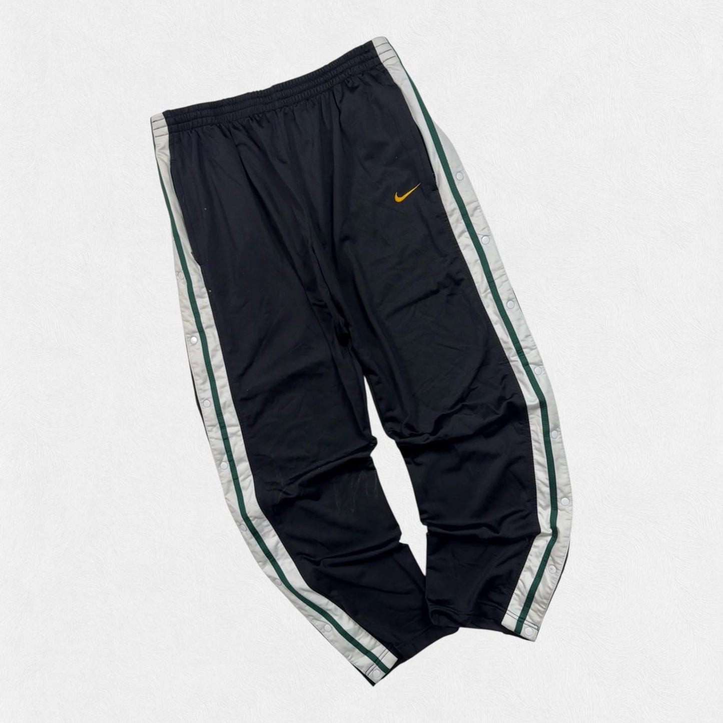 Vintage 90s Nike side stripe baggy track pants (L)