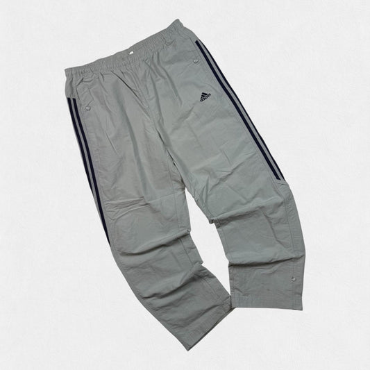 Vintage 90s adidas side stripe baggy track pants (XL)