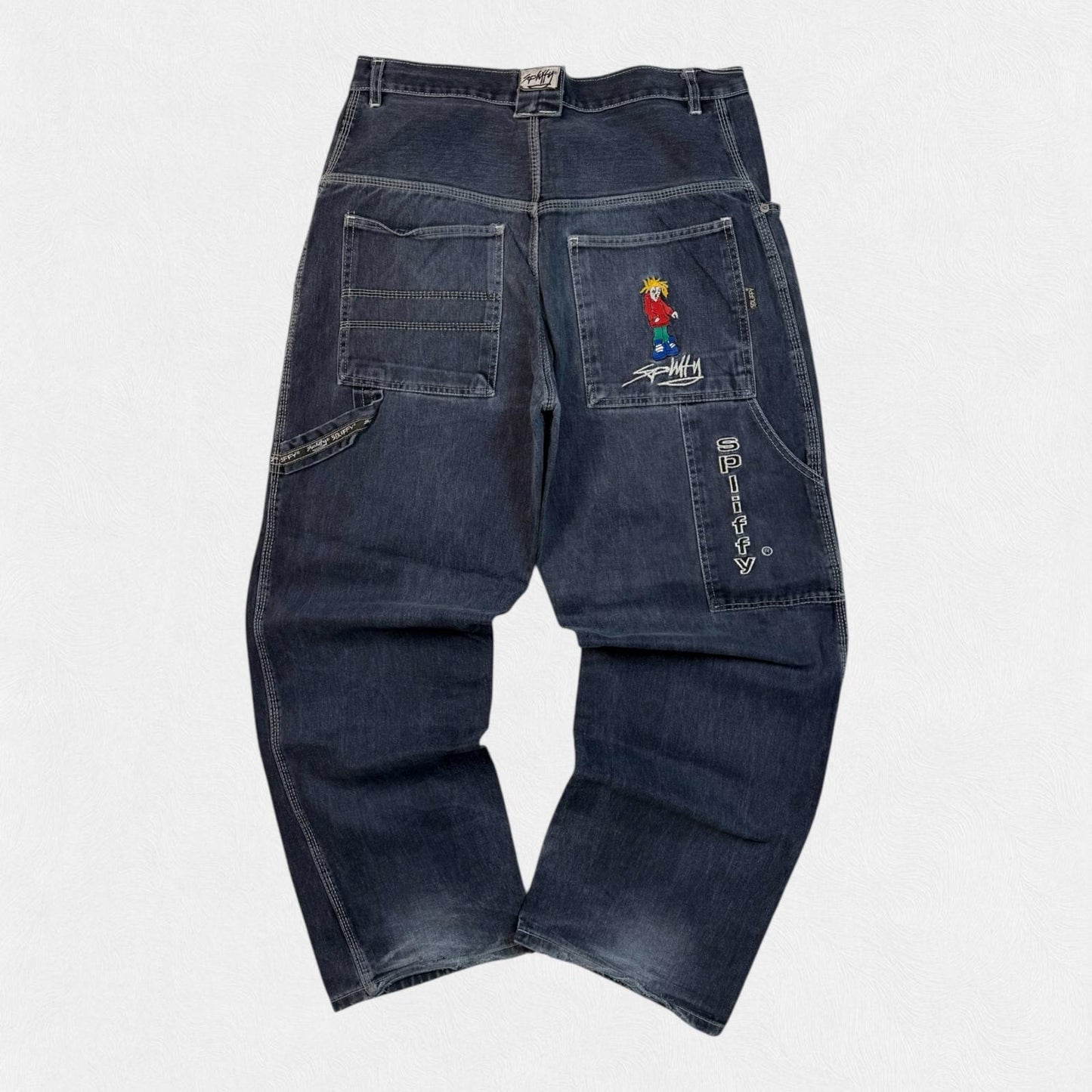 Vintage Y2K hip hop baggy carpenter jeans (W34)