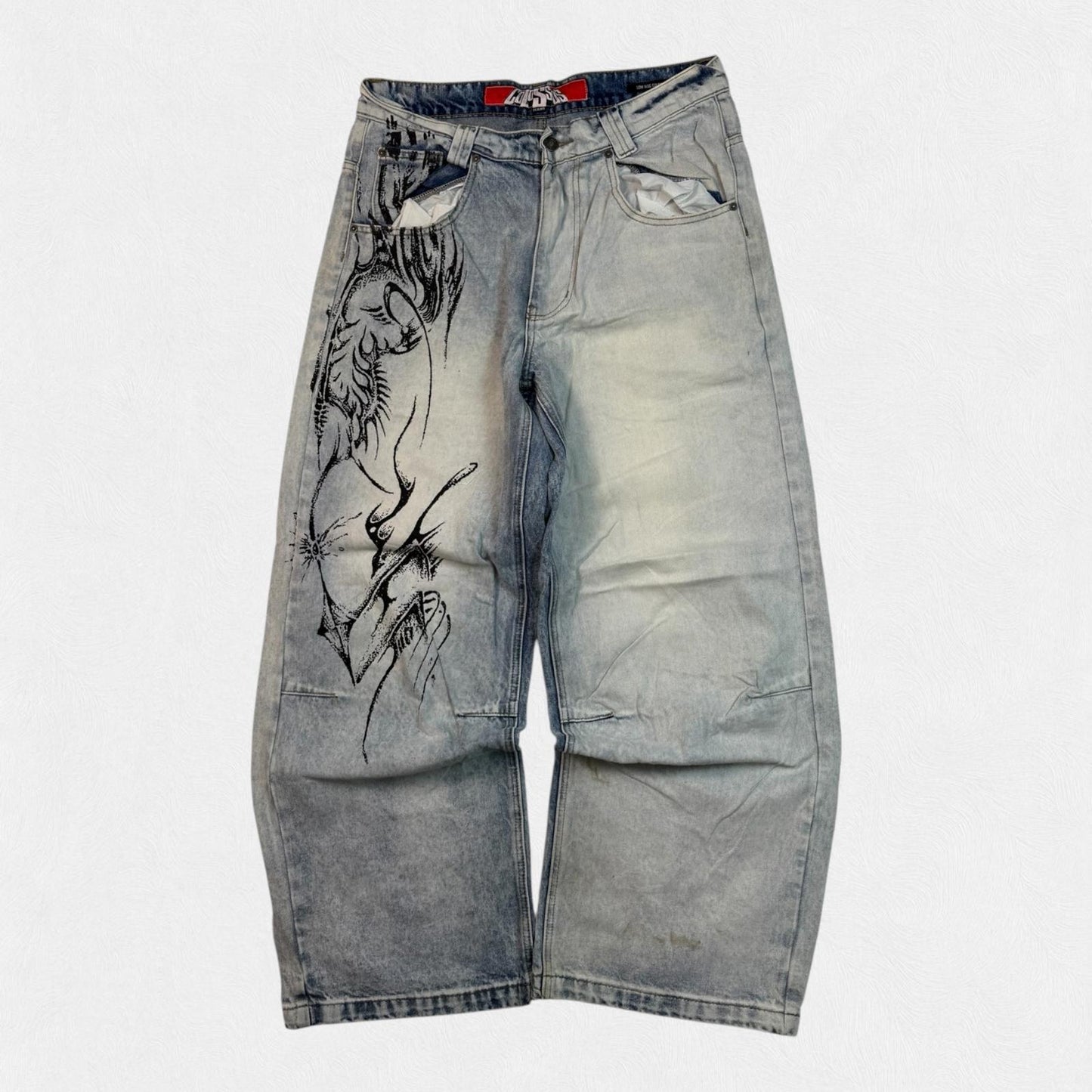 Jaded London Colossus hip hop jeans (W32)