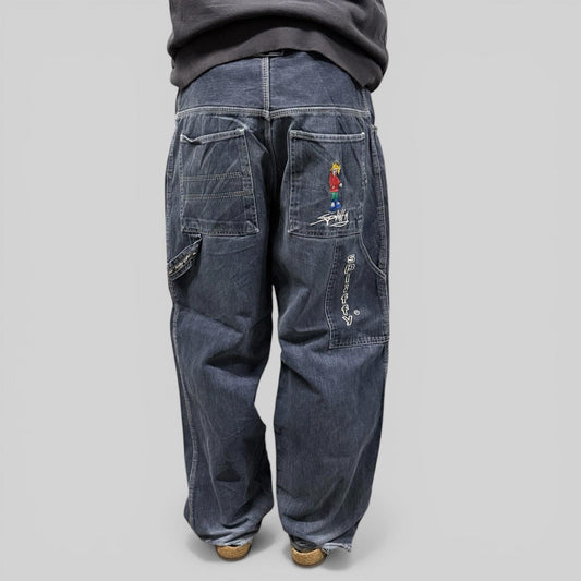 Vintage Y2K hip hop baggy carpenter jeans (W34)