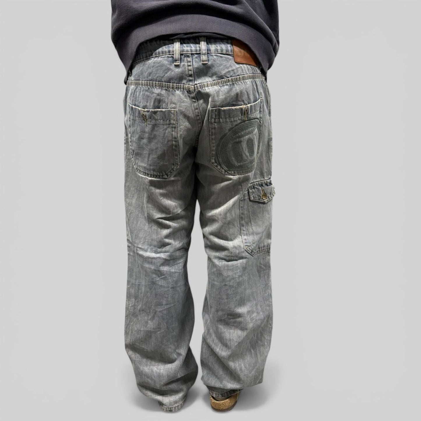 Vintage Y2K Animal baggy hip hop Jeans (W32)