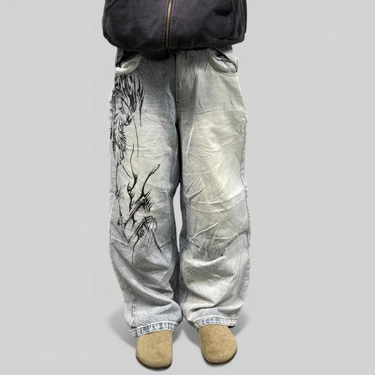 Jaded London Colossus hip hop jeans (W32)