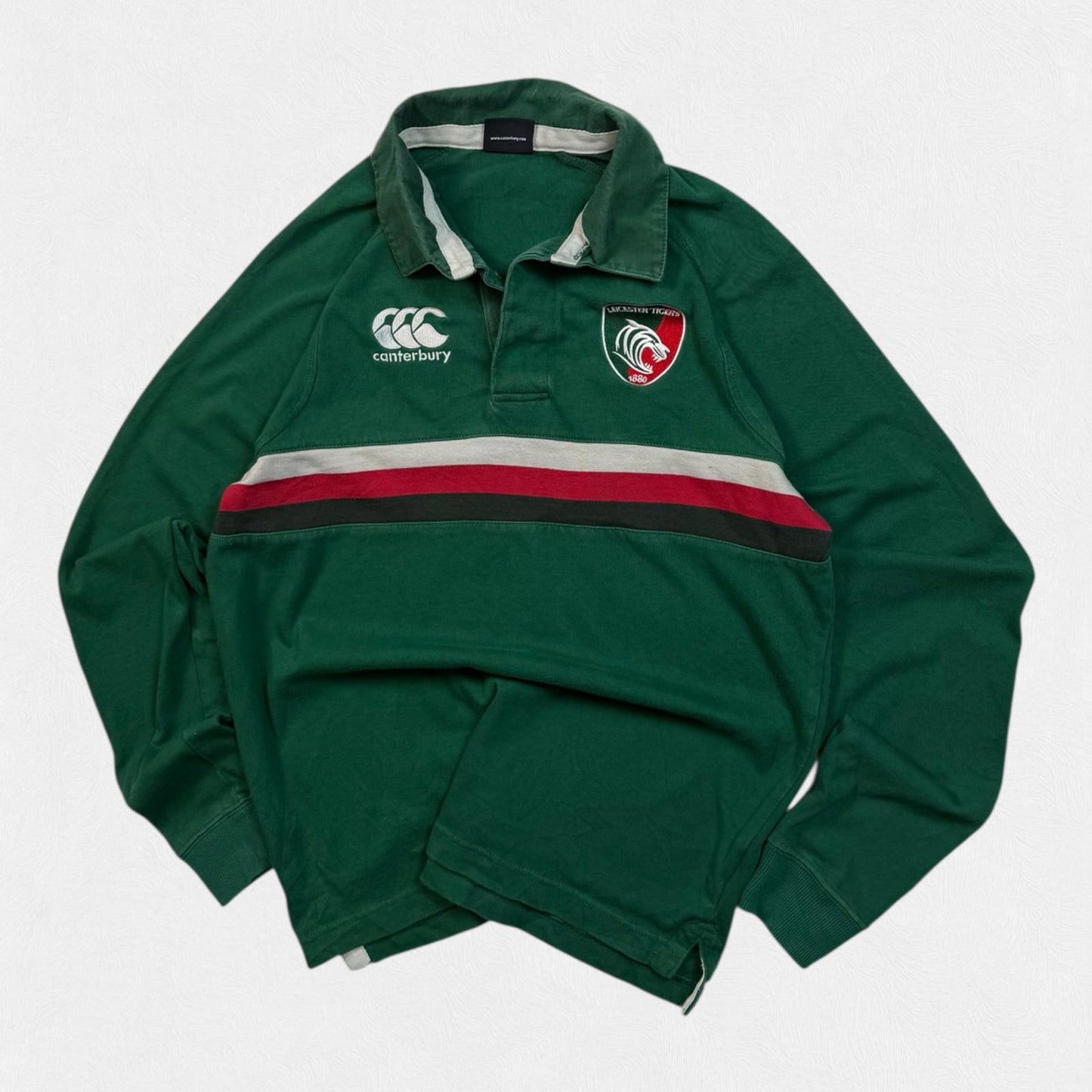 Leicester Tigers 2013/14 Canterbury rugby union shirt (S)