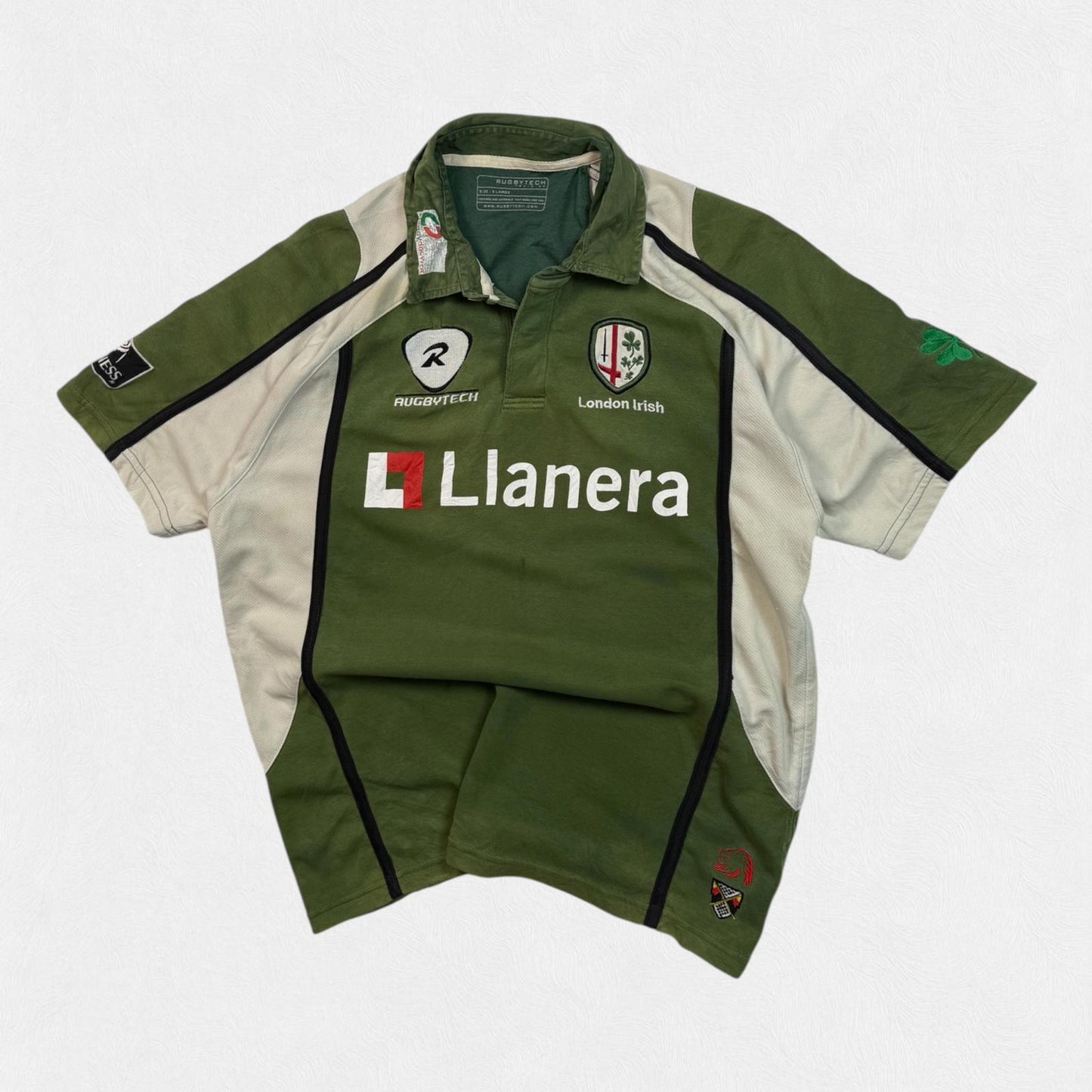 Vintage London Irish 2007/08 rugbytech rugby shirt (XL)