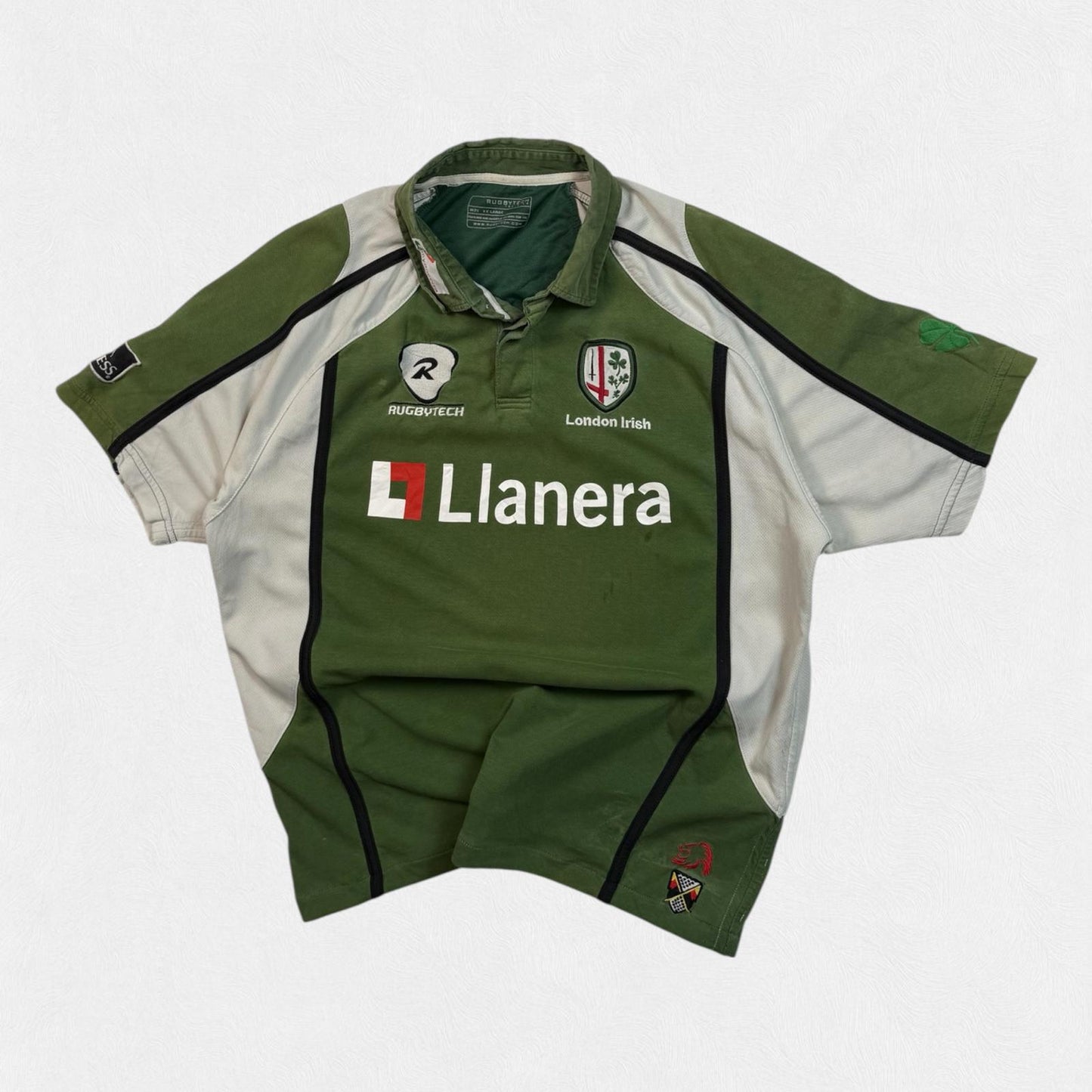 Vintage London Irish 2007/08 rugbytech rugby shirt (XXL)