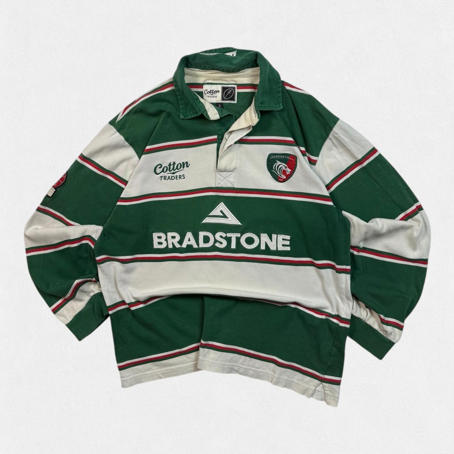 Vintage Leicester Tigers 2007/08 Cotton Traders rugby shirt (S)