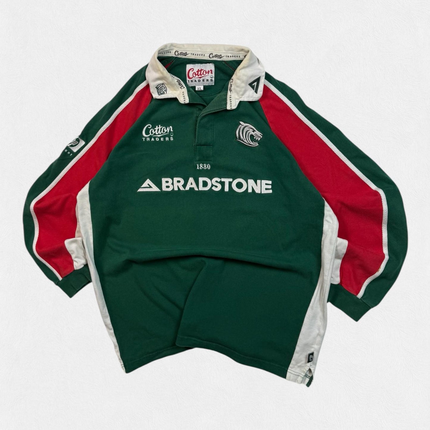 Vintage Leicester Tigers 2003/04 Cotton Traders rugby shirt (XL)
