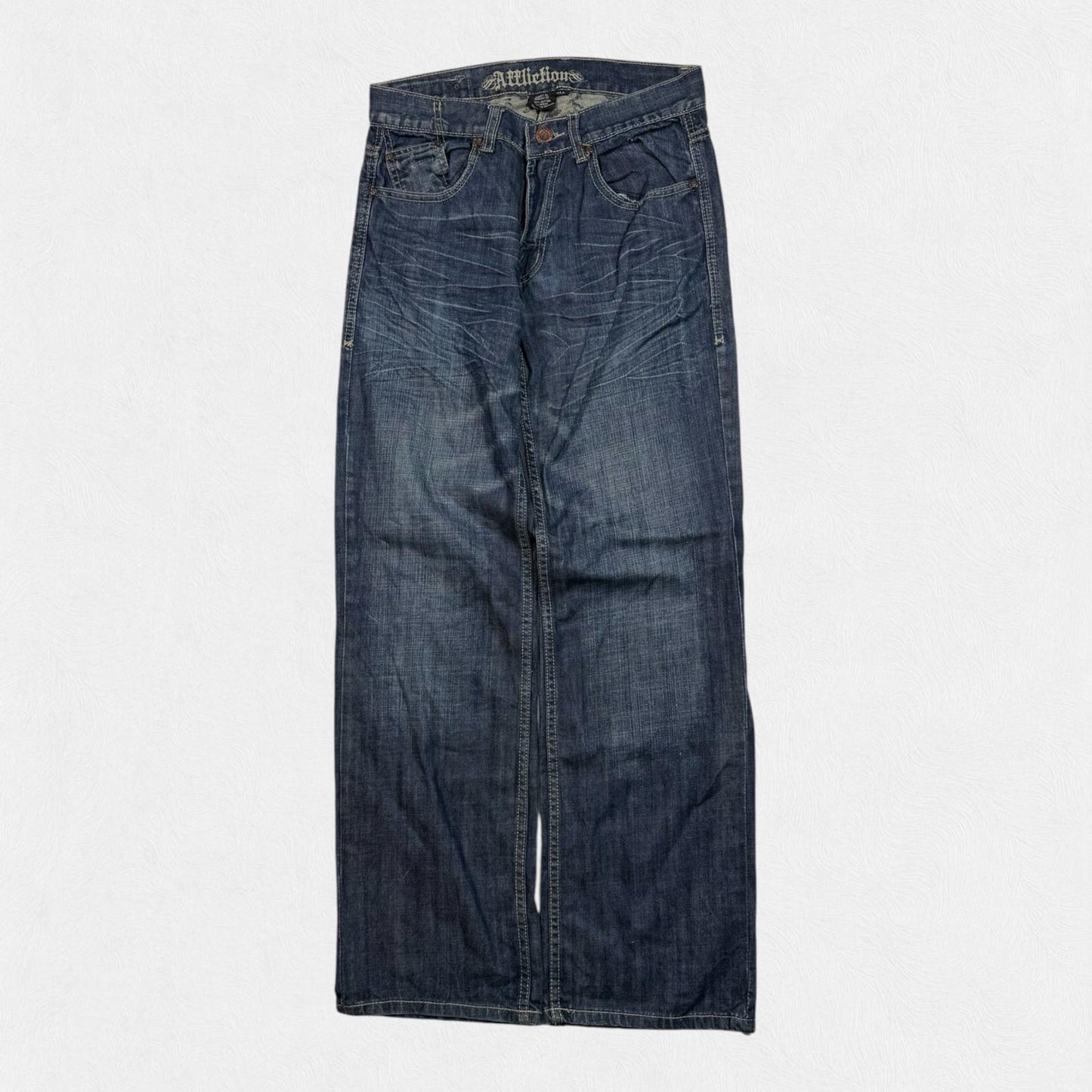 Vintage Y2K Affliction baggy hip hop Jeans (W30)