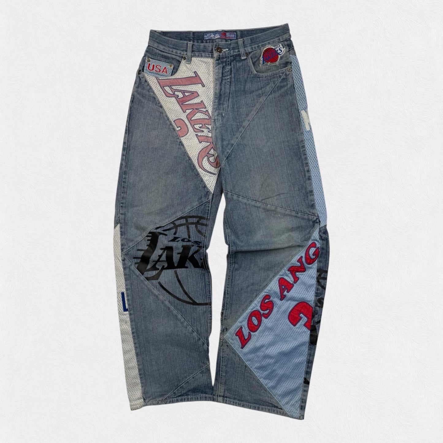 Vintage LA Lakers baggy hip hop Jeans (W30)